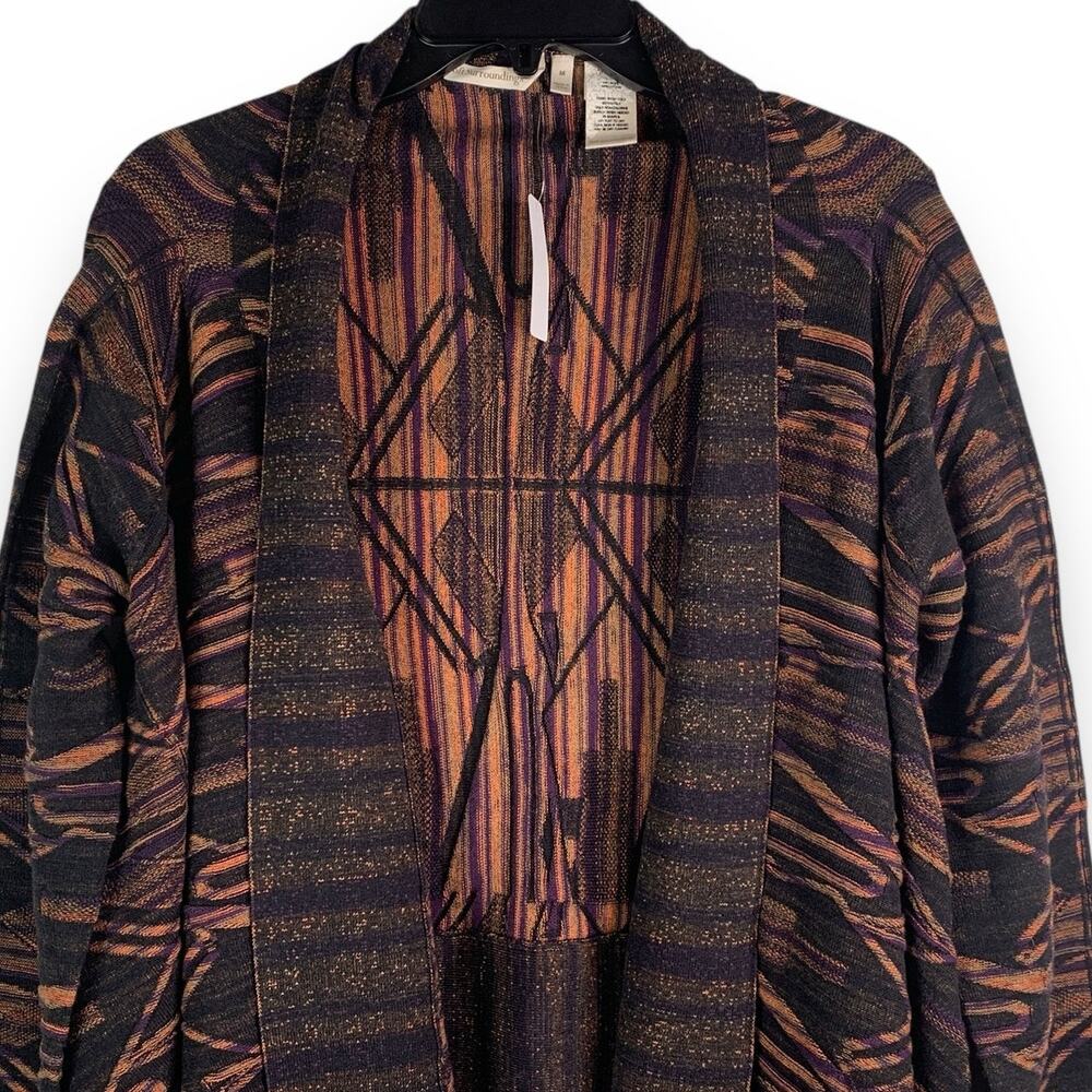NEW Soft Surroundings Cardigan Sweater Wool Knit Open Front "Where Time Stops"